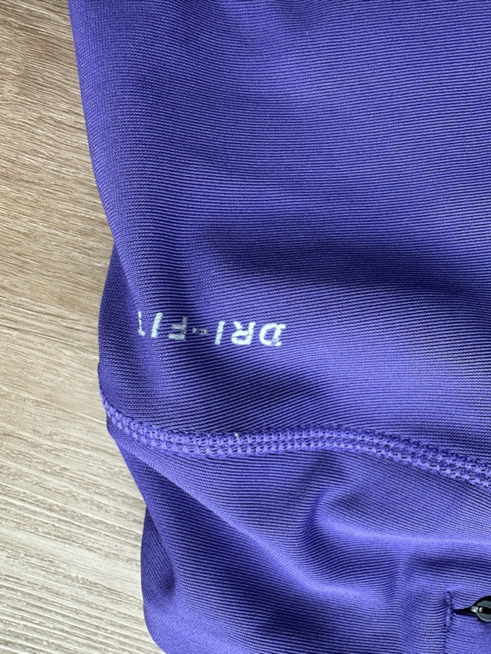 Nike Purple' Performance Leggings with Black Drawstring - Picture 4 of 9